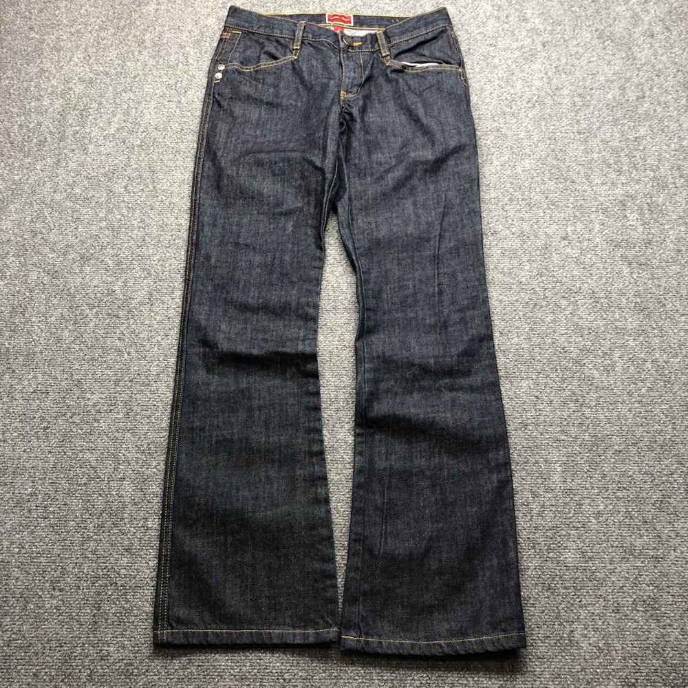 Y2K Dark Wash Flare Leg Denim Jeans Womens Size 5